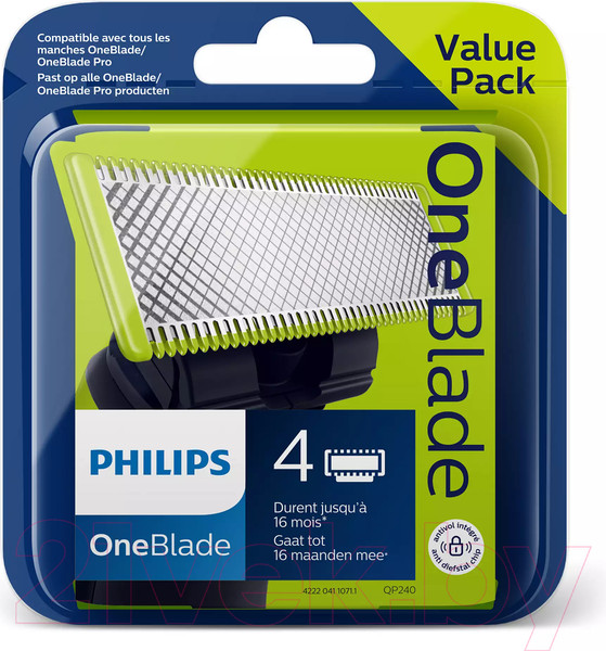 Изображение товара Набор лезвий для электробритвы Philips OneBlade QP240/50