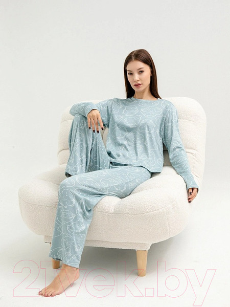 Изображение товара Комплект домашней одежды Mark Formelle 592468-1 (р.164/170-88-94, контурные совы)
