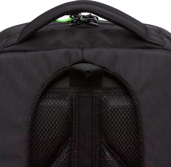 Изображение товара Школьный рюкзак Grizzly RB-456-6 (черный/салатовый)