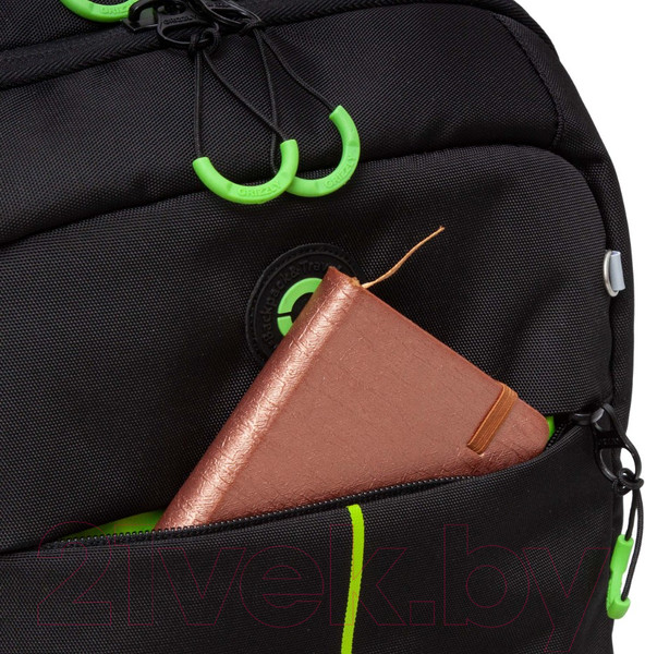 Изображение товара Школьный рюкзак Grizzly RB-456-6 (черный/салатовый)