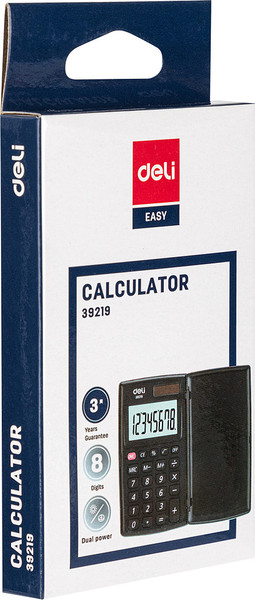 Изображение товара Калькулятор Deli Easy / E39219 (черный)