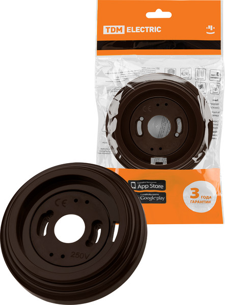 Изображение товара Рамка для выключателей и розеток TDM Виви / SQ1820-1489 (коричневый)