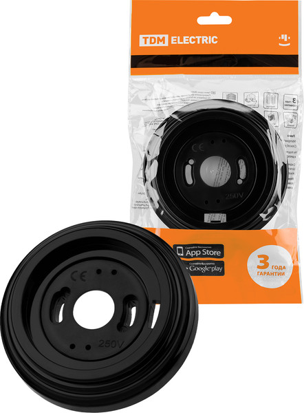 Изображение товара Рамка для выключателей и розеток TDM Виви / SQ1820-1289 (черный)