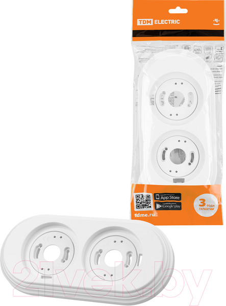 Изображение товара Рамка для выключателей и розеток TDM Виви / SQ1820-1090 (белый)