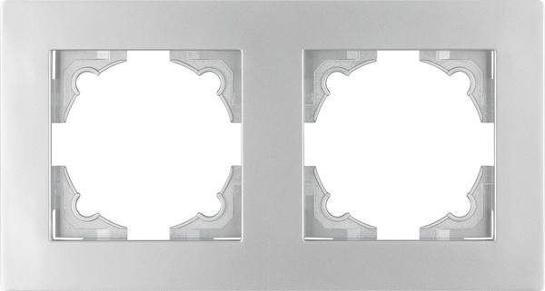 Изображение товара Рамка для выключателей и розеток TDM Сенеж / SQ1816-0255 (серебристый металлик)