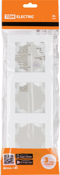 Изображение товара Рамка для выключателей и розеток TDM Сенеж / SQ1816-0056 (белый)