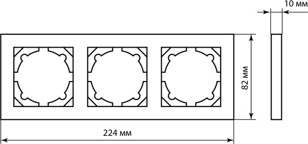Изображение товара Рамка для выключателей и розеток TDM Сенеж / SQ1816-0256 (серебристый металлик)