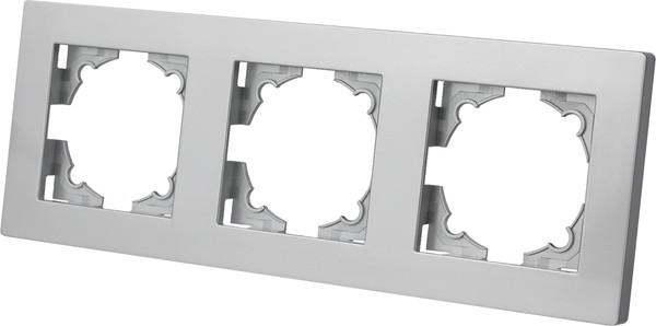 Изображение товара Рамка для выключателей и розеток TDM Сенеж / SQ1816-0256 (серебристый металлик)