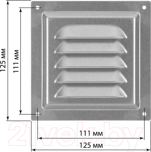 Изображение товара Решетка вентиляционная TDM SQ1807-0711