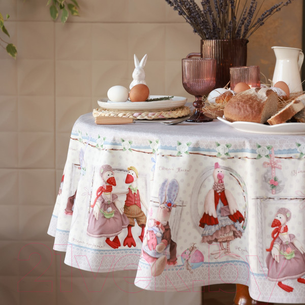 Изображение товара Скатерть Этель Пасхальные Тильды / 10254596