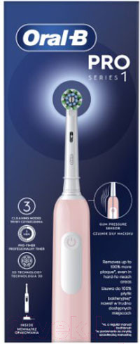 Изображение товара Электрическая зубная щетка Oral-B Pro 1 500 D305.513.3 (розовый)