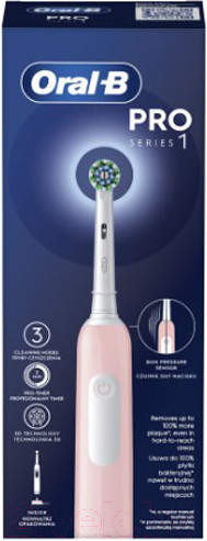 Изображение товара Электрическая зубная щетка Oral-B Pro 1 500 D305.513.3 (розовый)