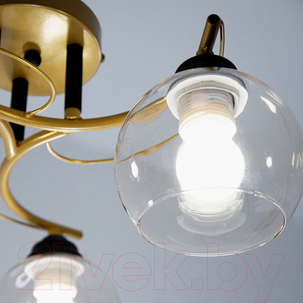 Изображение товара Люстра Элетех Лия/3 НПБ 01-3x60-187 / 1005404364 (золото)