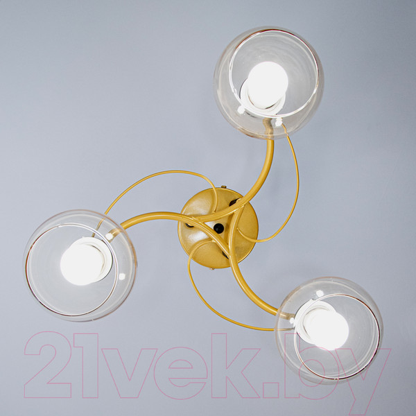 Изображение товара Люстра Элетех Лия/3 НПБ 01-3x60-187 / 1005404364 (золото)