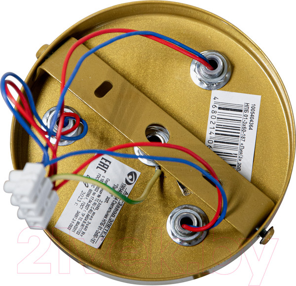 Изображение товара Люстра Элетех Лия/3 НПБ 01-3x60-187 / 1005404364 (золото)