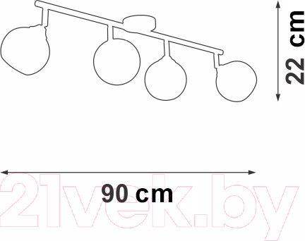 Изображение товара Спот Vitaluce V4313-0/4PL