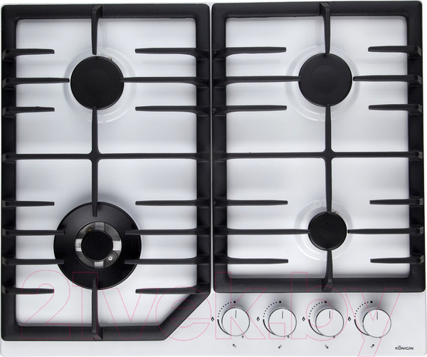 Изображение товара Газовая варочная панель Konigin Blaze 604 WHW