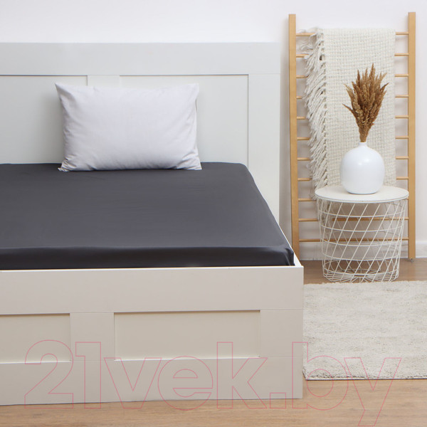 Изображение товара Простыня Этель 10140207 (темно-серый)