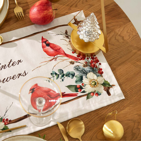 Изображение товара Дорожка на стол Этель Пуансетия / 9905067 (30x70)