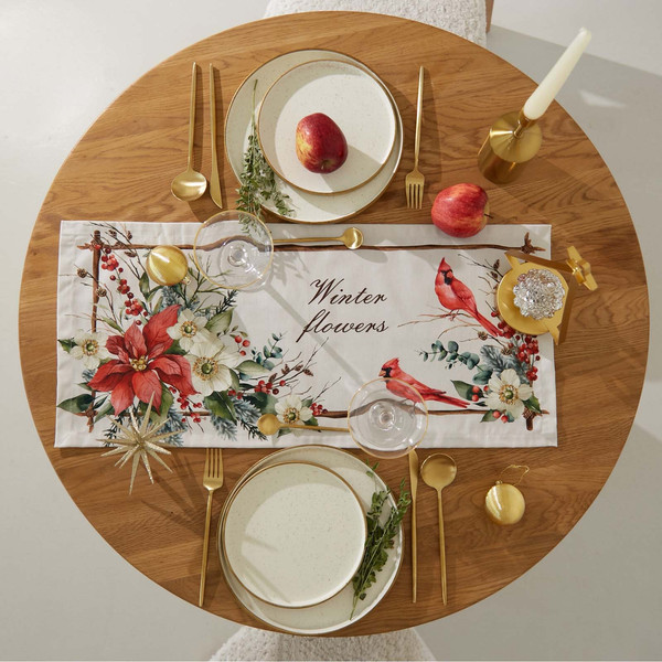 Изображение товара Дорожка на стол Этель Пуансетия / 9905067 (30x70)