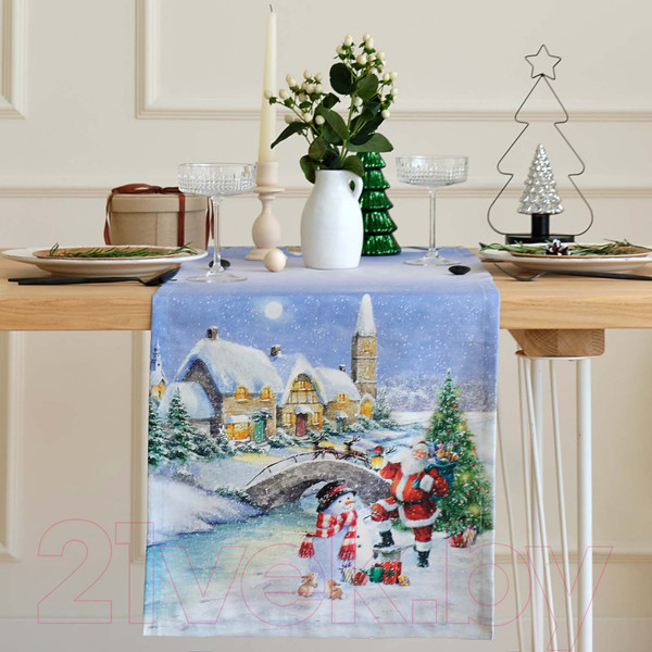 Изображение товара Дорожка на стол Этель Рождественский вечер / 9905076 (40x147)