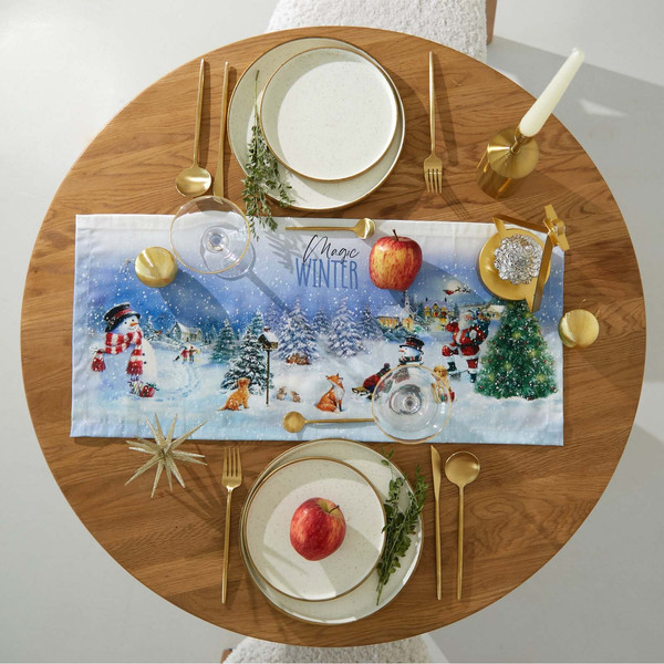 Изображение товара Дорожка на стол Этель Рождественский вечер / 9905068 (30x70)