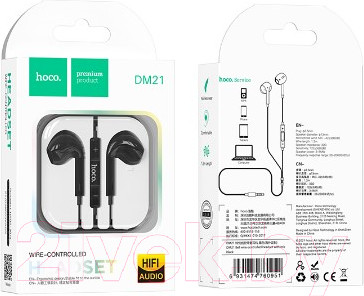 Изображение товара Наушники-гарнитура Hoco DM21 (черный)