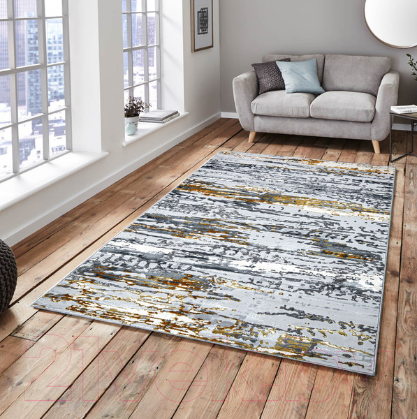 Изображение товара Ковер Mafy 5745 Livadhia 120x180 / MF-00026 (серый/желтый)