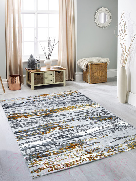 Изображение товара Ковер Mafy 5745 Livadhia 120x180 / MF-00026 (серый/желтый)