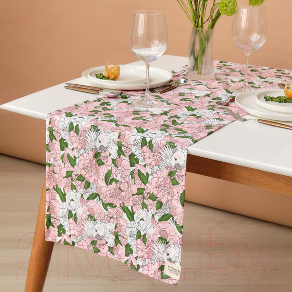 Изображение товара Дорожка на стол Этель Попугай / 9596572 (40x149)