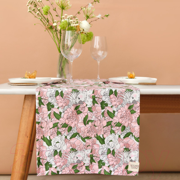 Изображение товара Дорожка на стол Этель Попугай / 9596572 (40x149)