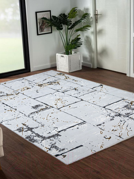 Изображение товара Ковер Mafy 5750 Alassa 80x150 / MF-00042 (серый/желтый)