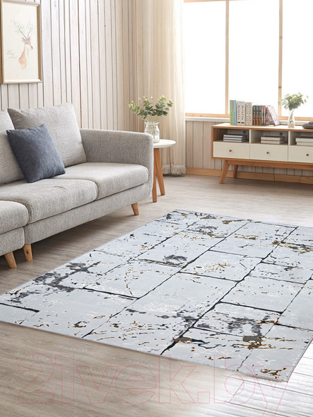 Изображение товара Ковер Mafy 5750 Alassa 80x150 / MF-00042 (серый/желтый)