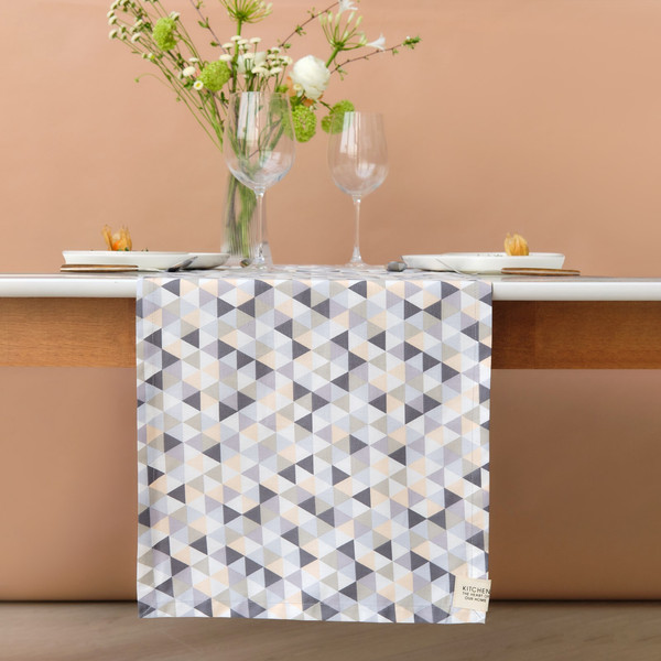 Изображение товара Дорожка на стол Этель Треугольники / 9596584 (40x149)
