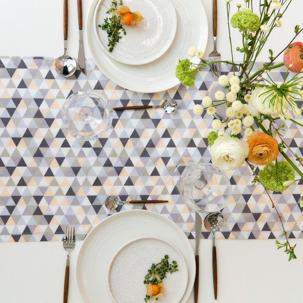Изображение товара Дорожка на стол Этель Треугольники / 9596584 (40x149)