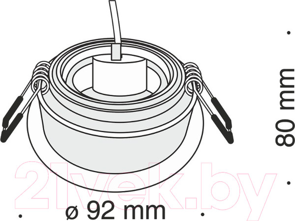 Изображение товара Точечный светильник Maytoni Akron DL025-2-01W