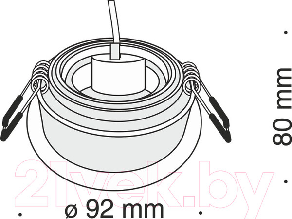 Изображение товара Точечный светильник Maytoni Akron DL025-2-01B