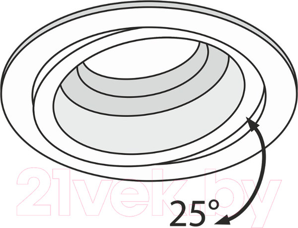 Изображение товара Точечный светильник Maytoni Akron DL025-2-01B