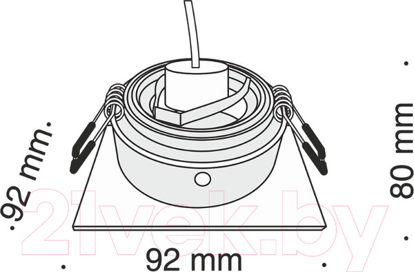 Изображение товара Точечный светильник Maytoni Akron DL026-2-01B