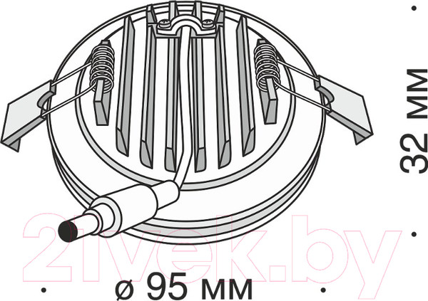 Изображение товара Точечный светильник Maytoni Phanton DL2001-L12W