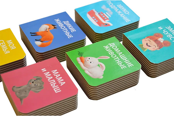 Изображение товара Набор развивающих книг Робинс Мими - книжки. Я узнаю мир. 6 книжек - кубиков / 9785436608976