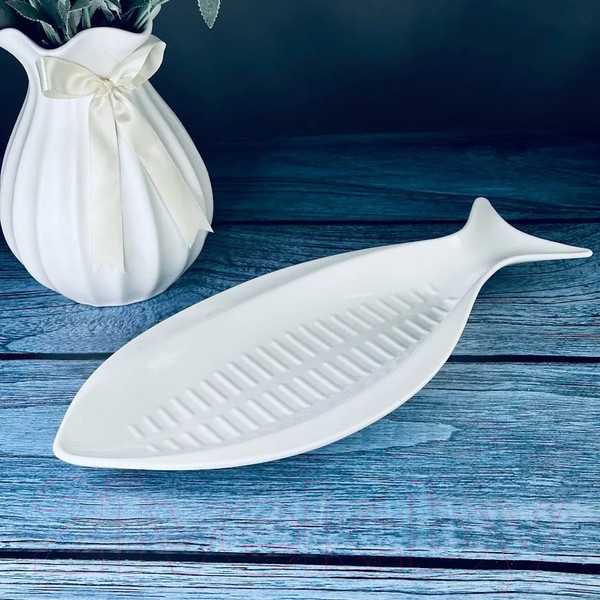 Изображение товара Тарелка для рыбы Lenardi Bianco 118-044