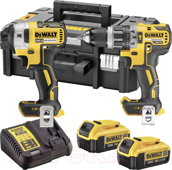 Изображение товара Набор профессионального электроинструмента DeWalt DCD796 + DCF887 / DCK266M2T