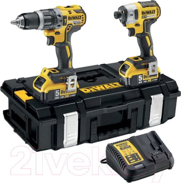 Изображение товара Набор профессионального электроинструмента DeWalt DCD796 + DCF887 / DCK266P2