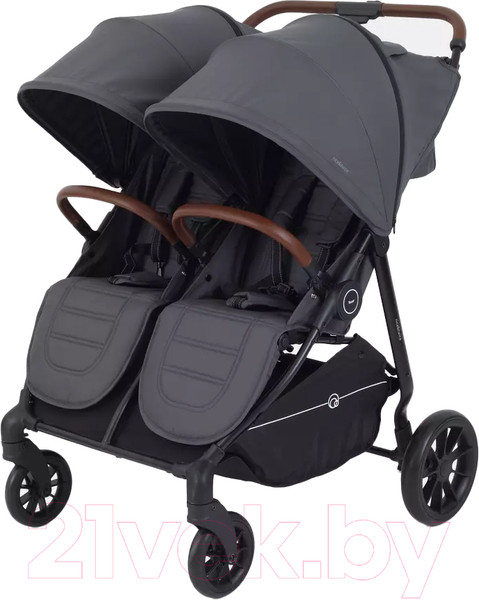 Изображение товара Детская прогулочная коляска Rant Twinny / RA151 (Graphite)