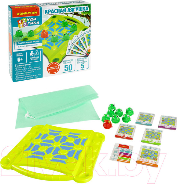 Изображение товара Игра-головоломка Bondibon БондиЛогика Красная лягушка / ВВ6333