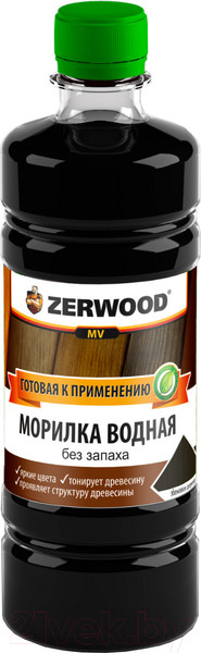 Изображение товара Морилка Zerwood MV водная (0.5л, эбеновое дерево)