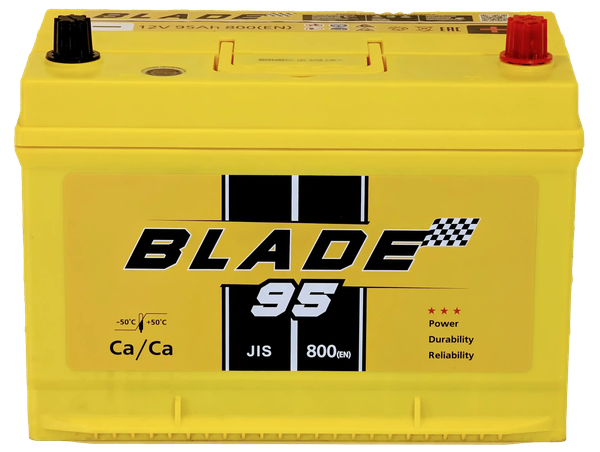 Изображение товара Автомобильный аккумулятор BLADE JR 800A JIS95MF (95 А/ч)