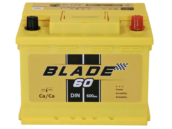 Изображение товара Автомобильный аккумулятор BLADE R 600A DIN60MF (60 А/ч)