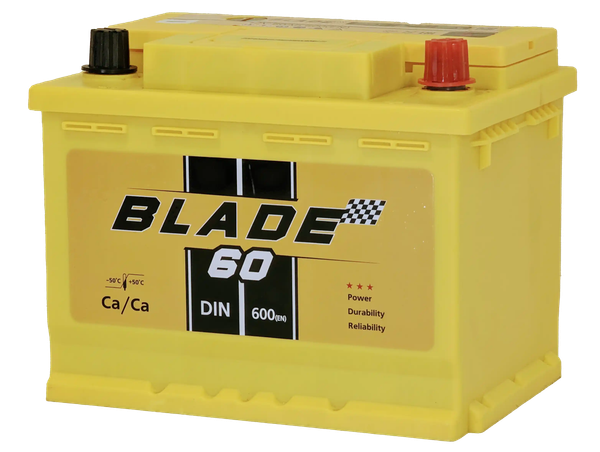 Изображение товара Автомобильный аккумулятор BLADE R 600A DIN60MF (60 А/ч)